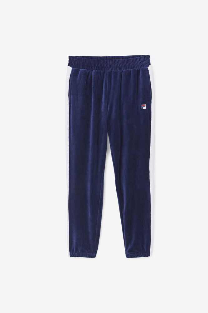 Fila Pants Mens Navy - Brice Velour - Philippines 0192758-JI